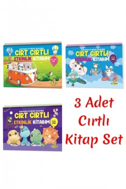 Yükselen Zeka 3 Adet Cırtlı Kitap Set