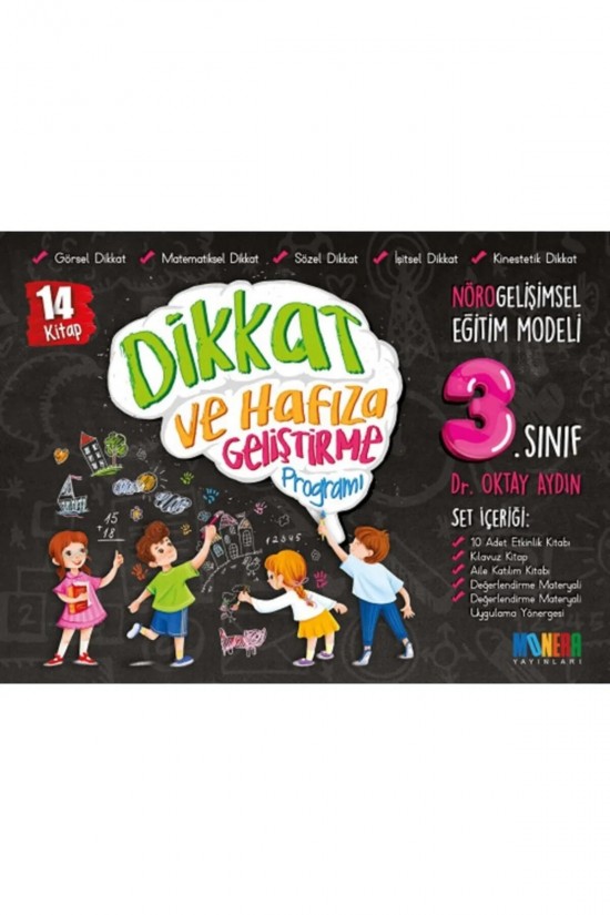 Dikkat Ve Hafıza Geliştirme Programı 14 Kitap 3 Sınıf